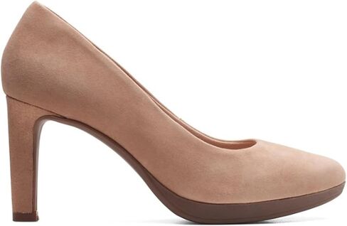 حذاء نسائي من Clarks Ambyr Joy، مصنوع من الجلد باللون الأزرق الداكن، مقاس 7 عرض in Saudi Arabia