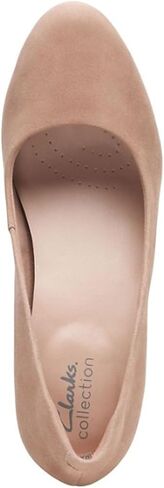 حذاء نسائي من Clarks Ambyr Joy، مصنوع من الجلد باللون الأزرق الداكن، مقاس 7 عرض in Saudi Arabia