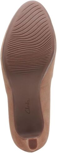 حذاء نسائي من Clarks Ambyr Joy، مصنوع من الجلد باللون الأزرق الداكن، مقاس 7 عرض in Saudi Arabia