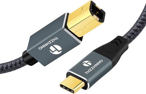 USB B to USB C Printer Cable 6.6FT, USB C to USB 2.0 B Cord for MacBook Pro, MIDI Cable for Yamaha Casio Digital Piano, MIDI Keyboard, DJ Controller in Kuwait