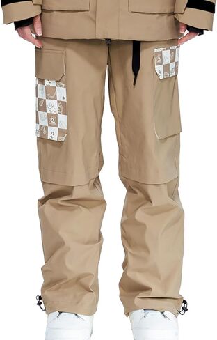 Ski Pants Snow Snowboard Pants Waterproof Baggy Windproof Hiking Winter for Men Women in Saudi Arabia