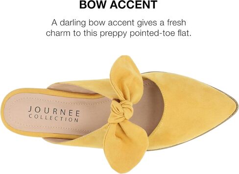 Journee Womens Telulah Slip On Pointed Toe Mules Flats in Saudi Arabia