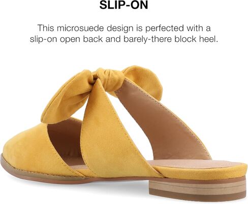 Journee Womens Telulah Slip On Pointed Toe Mules Flats in Saudi Arabia