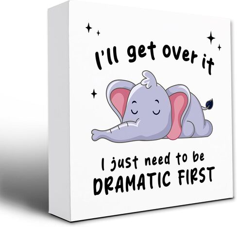 Crawl Walk Fish Funny Decoration,Wooden Plaque Sign Box Sign For Home Baby Bedroom Office Table Shelf.(044) in Saudi Arabia