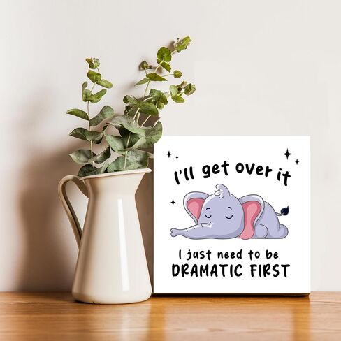 Crawl Walk Fish Funny Decoration,Wooden Plaque Sign Box Sign For Home Baby Bedroom Office Table Shelf.(044) in Saudi Arabia