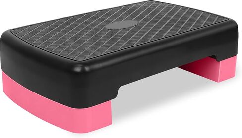 منصة التمارين الرياضية بارتفاع قابل للتعديل من 4 إلى 6 بوصات، معدات اللياقة البدنية، منصة تدريب السائر مع 2 رافع in Kuwait