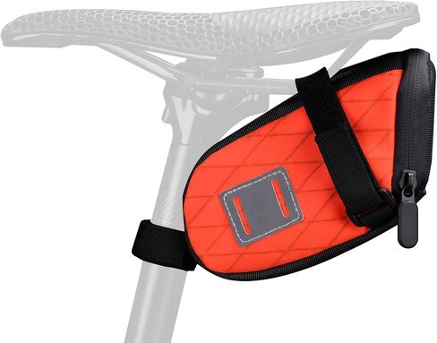 ZUKKA Bike Seat Bag Waterproof Bike Rear Rack Bag Expandable Capacity Seat Storage Bag with Reflective Strips Bike Bag Under Seat Pouch for Mountain Bike Road in Saudi Arabia
