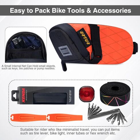 ZUKKA Bike Seat Bag Waterproof Bike Rear Rack Bag Expandable Capacity Seat Storage Bag with Reflective Strips Bike Bag Under Seat Pouch for Mountain Bike Road in Saudi Arabia