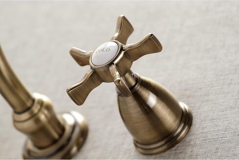 Kingston Brass KS3127NX Hamilton Bathroom Faucet, Brushed Brass in Kuwait