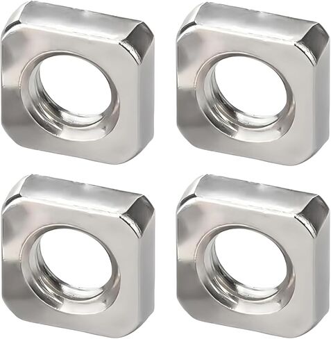 M4 Square Nuts, Machine Screw Nuts, 304 Stainless Steel, Metric, 120Pcs in Kuwait