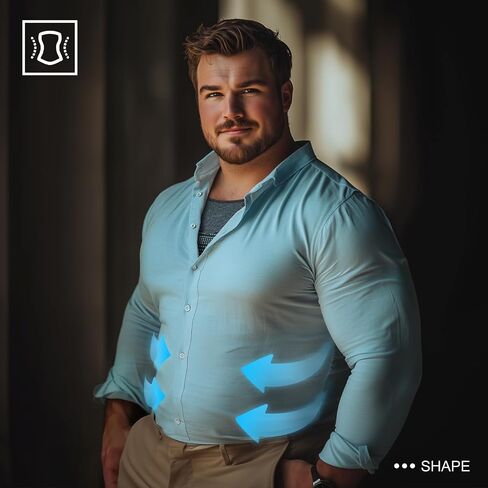 Odoland 3 Pack Men Compression Shirt, Tummy Control Slimming Undershirt Tank Top Men Body Shaper in Saudi Arabia
