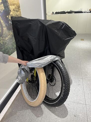 Himiway UPGRADE Bike Cover for 1 Fat Tire Bike or 2 Bikes THICKENED Bicycle Cover 600D Heavy Duty Ripstop Material Bike Rain Cover IP65 Waterproof Outdoor Storage Anti Dust Rain Snow UV for All Bikes in Saudi Arabia