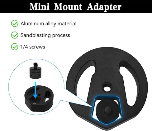 Starlink Mini Tripod Mounting Adapter,Tailored for 1/4 Nuts,1/4 "to 20 and 3/8" to 16 Threads,Compatible with Most Tripod Sizes in Saudi Arabia