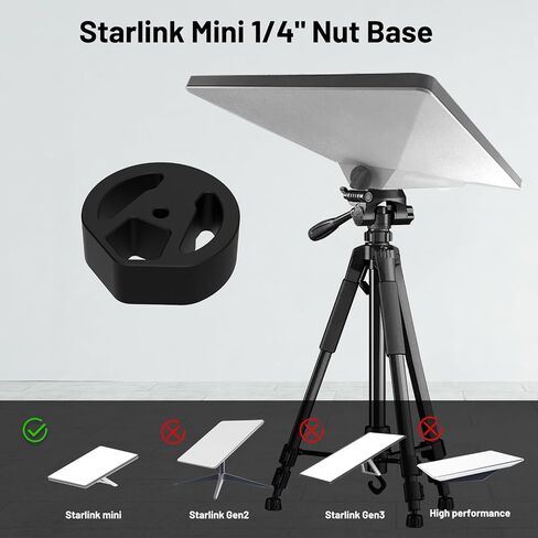 Starlink Mini Tripod Mounting Adapter,Tailored for 1/4 Nuts,1/4 "to 20 and 3/8" to 16 Threads,Compatible with Most Tripod Sizes in Saudi Arabia
