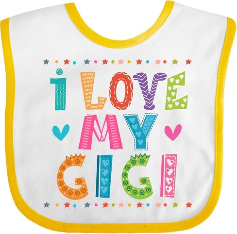 inktastic I Love My Gigi Outfit for Babies Baby Bib in Saudi Arabia