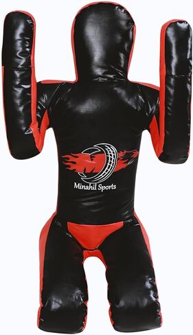 Sitting Vinyl Grappling Dummy for Submission Drills Leg Locks, Ankle Locks, Heel Hooks, Boxing, BJJ Jiu Jitsu, Wrestling and self-Defense Training Unfilled 180cm in Saudi Arabia