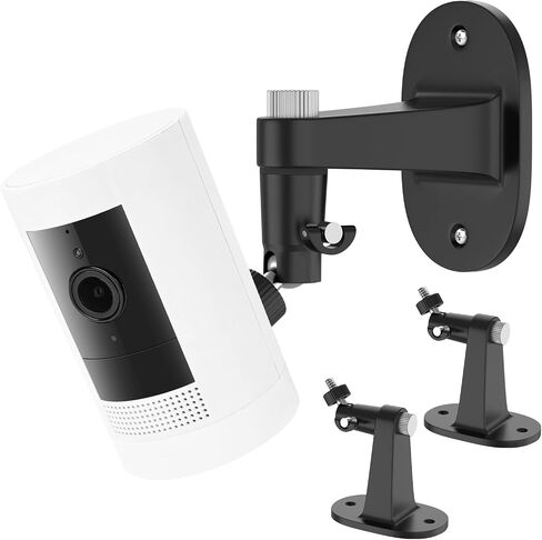 2Pack Security Wall Mount for Ring Stick Up Cam Battery/Plug-in 3rd Gen/Stick Up Camera Pro Battery/Ring Indoor Cam(1st Gen), Adjustable Ring Outdoor Indoor Camera Mount with Two Installation Ways in Saudi Arabia