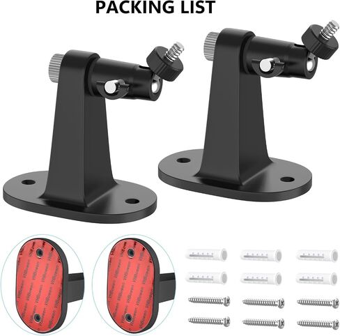 2Pack Security Wall Mount for Ring Stick Up Cam Battery/Plug-in 3rd Gen/Stick Up Camera Pro Battery/Ring Indoor Cam(1st Gen), Adjustable Ring Outdoor Indoor Camera Mount with Two Installation Ways in Saudi Arabia