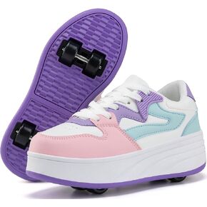 Roller Skate Shoes for Kids Boys Girls Sneakers with Detachable Wheels Sport Shoe