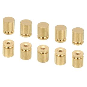 PATIKIL M3x10x12mm Cap Nut, 10 Pack Acorn Nut Screw Knob Cap Insert Bolt Cover Female Thread Knurled Decorative Hardware Fittings Lamp Light Fixtures