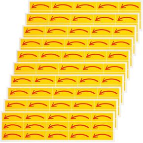 FOMIYES Arrow Stickers: 20pcs Sticker Directional Sign Removable Adhesive Floor Decal Marking Arrows Road Instructions Sticker for Floor Wall Applications Anticlockwise Sticker Labels