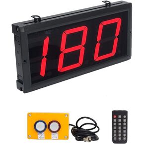 Digital Lap Counter 4 Inch Up Down with Switch Box Remote Red Track Shop School Factory Sports Production Line
