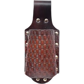 Full Grain Buff Leather Beer Holster with Belt Loop II Small Bottle Holster for Men II Cowboy Beer Holder for Travel Outdoor Beer Holster (AN035)