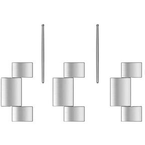 Wearlizer Fibit Versa Stainless Steel Metal Links for Larger Wrists-Extra Link-Silver