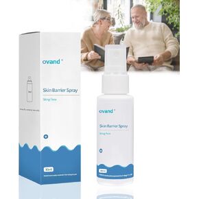 90 ml No Sting Ostomy Barrier Spray,Skin Barrier Film Spray,Adult Adhesive Skin Prep Spray for Protection Around Stoma, Wounds and Etc, No-Alcohol