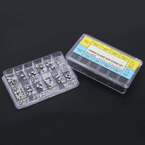 240 Pcs Watch Casing Clamp, Watch Casing Clamp Watch Battery Clamp Screws Adapter Casing Movement Securing Screw Washer for 2824 2836 2846