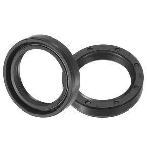 uxcell Oil Seal, TC 25mm x 34mm x 7mm Nitrile Rubber Cover Double Lip with Spring for Mechanical Motive Axle Bearing Shaft, Black 2 Pcs
