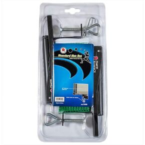 Standard Table Tennis Net Set – Fits Table Tennis Tables up to 2.25 inches Thick – Length of The Net Set is 68 inches – Tension System