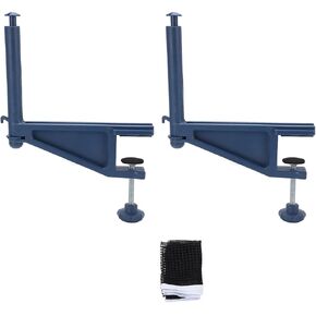 Ping Pong Net with Clamps, Professional Adjustable Tightness Table Tennis Net Clamp Post Set with Bracket for Indoors and Outdoors