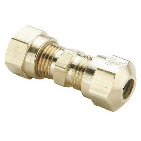 62NTA-12 Brass Air Brake-NTA Union Fitting, 3/4" Compression Tube x 3/4" Compression Tube