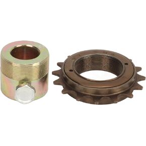Freewheel Adapter Kit, 16T Freewheel with 20mm Adapter, 20mm Freewheel Adapter Replacement for Electric Tricycles Motorcycles Karts, High Strength Iron