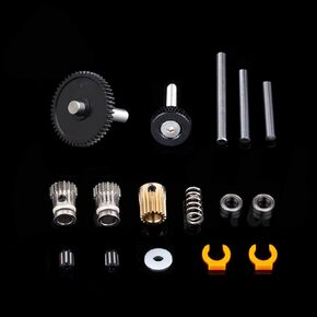 High Precision DIY 3D Printer Dual Direct Drive Basic Kit with Nickel Plating Hardened Steel Gears Compatible with DDB Extruder (Basic Kit)