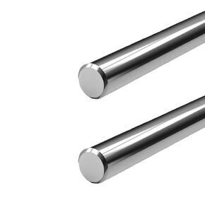 2Pcs 8mm x 700mm Linear Rod, Coavoo Diameter 8mm Case Hardened Chrome Plated Smooth Linear Motion Rod Shaft Guide Rail - Metric h8 Tolerance L: 27.56 inch /700mm