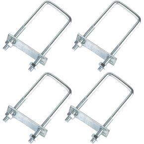 4 مجموعات من المسامير المربعة على شكل حرف U، مسامير على شكل حرف U من الصلب الكربوني، مسامير على شكل حرف U مع لوحات إطار وصواميل، ملحقات لمقطورة السيارات، مسامير مربعة على شكل حرف U لمقطورة السيارات، قارب التزلج، المراكب الشراعية، المقطورة (M8 × 40 × 120 م in Kuwait