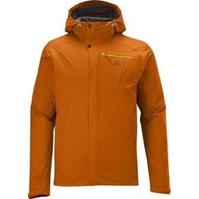 Salomon Men's Semnoz Waterproof Jacket, Fall Orange, X-Large