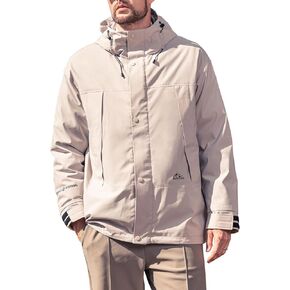 Hooded Assault Suit Men'S Outdoor Solid Color Jacket Windproof And Waterproof Mountaineering Workwear Jacket