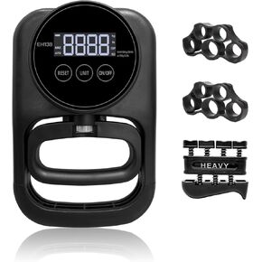 Hand Gripper Grip Strength Trainer - Grip Strength Tester Hand Dynamometer Handheld Meter LED Display Comfortable 265 Lbs / 120 Kgs Finger Strengthener for Sports Home School Gym Use