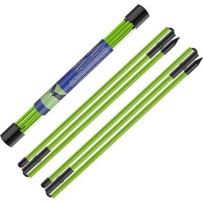 Kulamait 2 Pack Golf Alignment Sticks,Collapsible Golf Alignment Rods 48" Golf Practice Sticks Golf Training Aid for Aiming,Putting,Golf Training Sticks with Clear Tube Case
