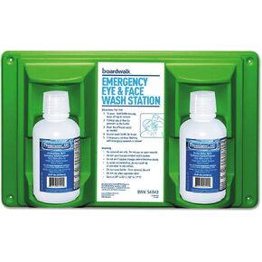 Boardwalk 54842 Emergency Eyewash Station with 16 oz. Bottles (6/Kit)