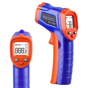 Infrared Thermometer Temperature Gun -58℉~ 1112℉, Non-Contact Laser Thermometer Gun with Backlight LCD Display, Heat Thermometer Gun for Cooking, BBQ, Pizza Oven, Griddle HVAC Tools (Not for Human)