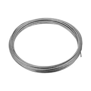 uxcell 5/32" (4mm) 304 Stainless Steel Cable Wire Rope 7 x 19 Strands Core 20ft (6m) Aircraft Wire for Construction Outdoors Marine Rigging Decking Railings