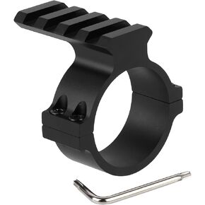 34 mm Scope Rings Adaptor with 4 Slots Picatinny Rail, 34mm Scope Mounted Picatinny Adapter, Tactical Light Barrel Clamp Mounts for Scope Flashlight, Picatinny Ring Mount