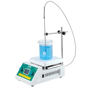 VEVOR Magnetic Stirrer Hot Plate, Max 572°F/300°C, 0-2000 RPM Hot Plate with Magnetic Stirrer, 2000mL Hot Plate Stirrer with LED Screen, Support Stand and Stir Bars Included, 500W Heating Power