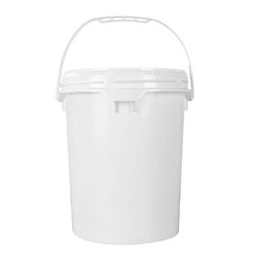 Restaurantware-Met Lux 3.5 Gallon UN Rated Pail, 1 Screw Top Bucket - Lid Sold Separately, Airtight Seal, White Plastic Screw Top Pail, Multipurpose, Ideal for Storing Pet Food, Cereal, and Grain