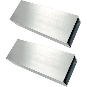 Aluminum Rectangular Tubing 2Pcs 25mm x 76mm x 1000mm Long Wall Thickness 1.5mm, 2 Pack Aluminum Structural Rectangular Tube 1 x 3 x 0.06 x 39.37" inch