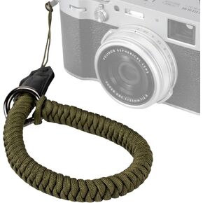 SMALLIRG Camera Wrist Strap, Universal Braided Camera Hand Strap, Adjustable Safety Strap Compatible for DSLR or Mirrorless Camera, Black - 4881